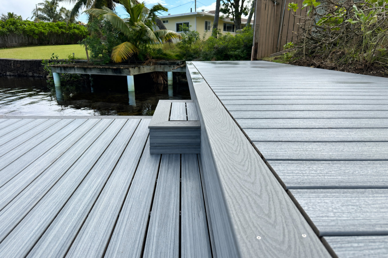 Trex deck installation